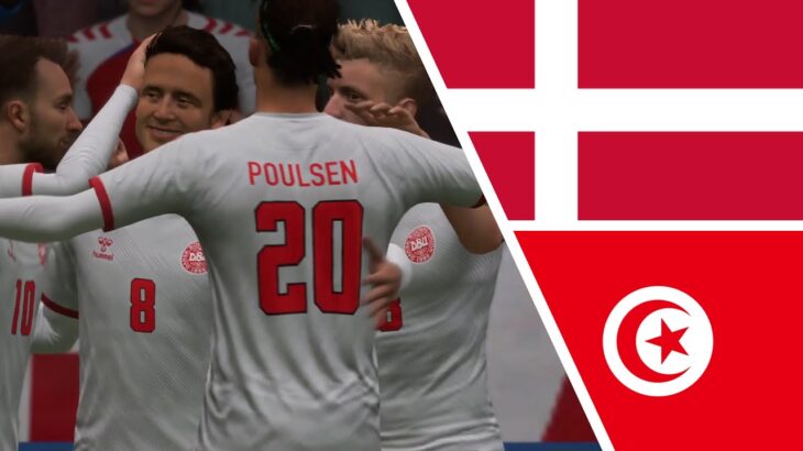 【FIFA 22】D1 | Denmark vs Tunisia | FIFA World Cup Qatar 2022【PS4】