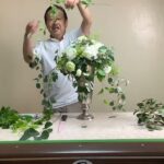 「白緑シルバーを使ったデザイン」花のワールドカップチャンピオン村松文彦のフラワーレッスン