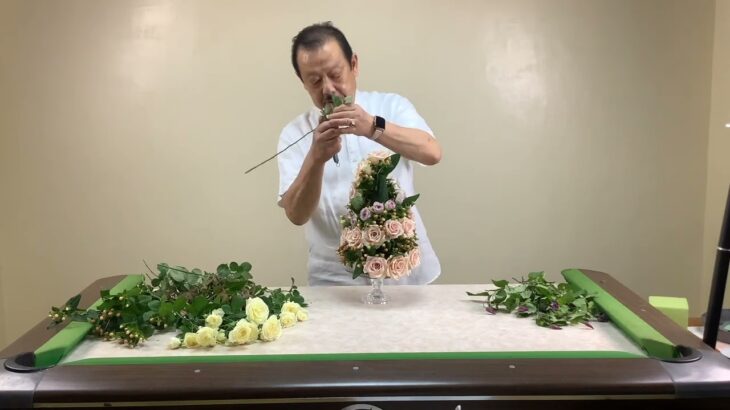 「円錐の螺旋デザイン」花のワールドカップチャンピオン村松文彦のフラワーレッスン