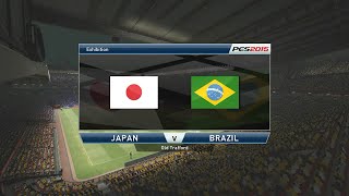 日本 vs ブラジル [歴代FIFAワールドカップ優勝国との試合] [サッカーゲーム] PES 2015