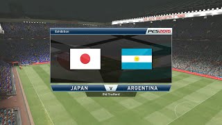 日本 vs アルゼンチン [歴代FIFAワールドカップ優勝国との試合] [サッカーゲーム] PES 2015