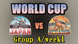 【ポケモン剣盾ダブル】日本 vs エクアドル（group A week1)　ちゃんなー視点【WORLD CUP】