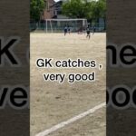 [GK catches(キャッチ )ball & Very nice dribble ] [少年サッカー交流試合＠南宇治中学] 😂💪  #fcganbare #ダベデマルセル#ラメン