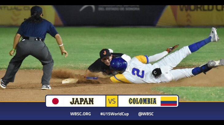 Highlights: 🇯🇵 Japan vs Colombia 🇨🇴 – WBSC U-15 Baseball World Cup – Opening Round