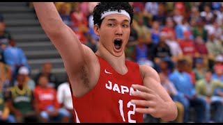 【NBA2K22実況】FIBAワールドカップ2023で日本代表の金メダルを目指す！ vsプエルトリコ#後半【FIBA MOD】